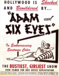 Stampa su tela del poster del film Adamo e sei occhi