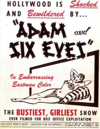 Tableaux sur toile, reproduction de Adam et six yeux Movie Poster