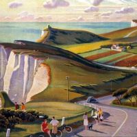 Adrian Allinson Downland Rambles - Beachy Head - Eastbourne Sussex 1950