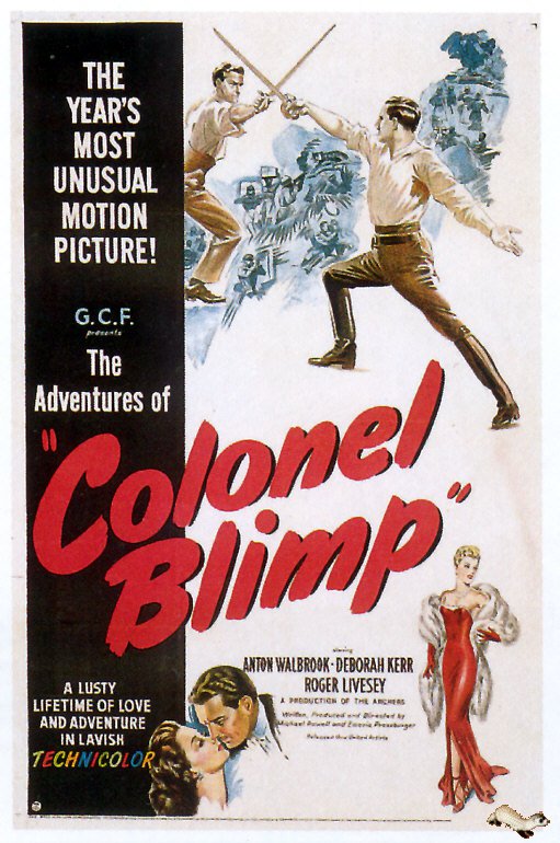 Tableaux sur toile, reproduction de Adventures Of Colonel Blimp 1943 Movie Poster