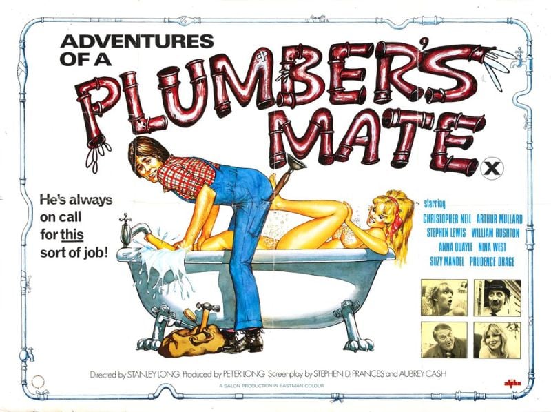 Tableaux sur toile, reproduction de Adventures Of Plumbers Mate 01 Movie Poster