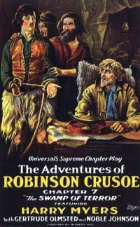 Stampa su tela Le avventure di Robinson Crusoe 1922 Movie Poster