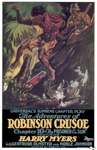 Abenteuer Robinson Crusoe 1922 Filmplakat Leinwanddruck