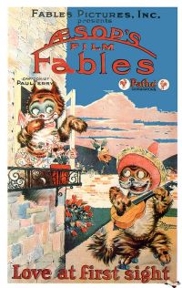 Aesops Fables Love At First Sight 1922 Movie Poster