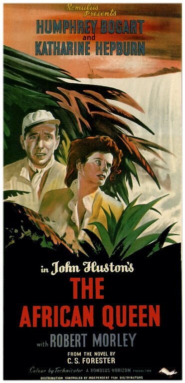 Tableaux sur toile, reproduction de African Queen 1951 Movie Poster