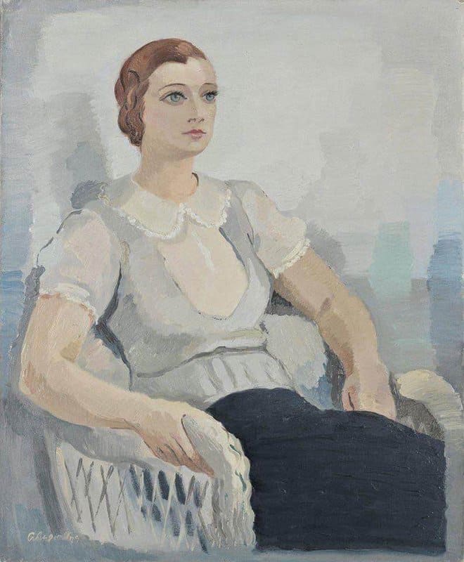 Tableaux sur toile, Reproduktion von Aghinor Asteriadis Porträt einer Frau
