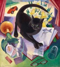 Agnes Miller Parker The Uncivilised Cat 1930 canvas print
