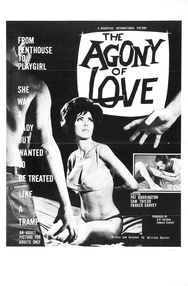 Tableaux sur toile, riproduzione del poster del film Agony Of Love 01