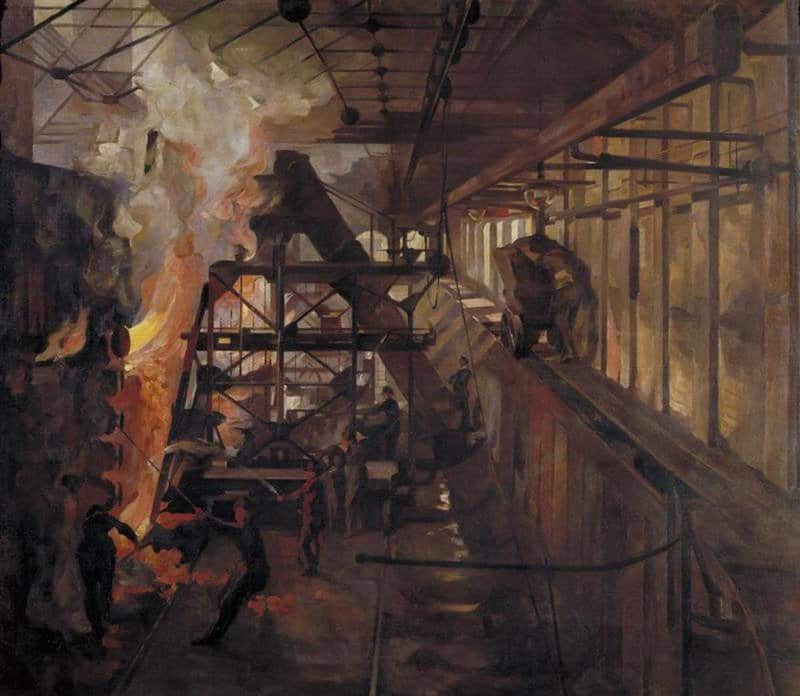 Airy Anna Women Working In A Gas Retort House South Metropolitan Gas Company London 1918 canvas print