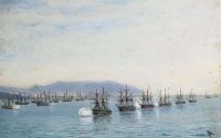 Aivazovsky Ivan Konstantinovich A Naval Parade 1890 canvas print