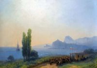 Aivazovsky Ivan Konstantinovich An Imperial Welcome At Sudak 1867 canvas print