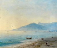 Aivazovsky Ivan Konstantinovich Bay Of Yalta With The Magobi And Ai Petri Mountains S.d. canvas print