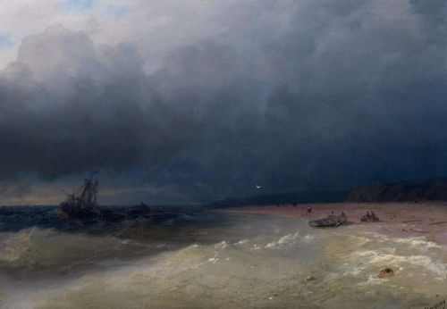 Aivazovsky Ivan Konstantinovich Coming In To Shore 1881 canvas print