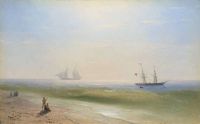 Aivazovsky Ivan Konstantinovich segelt entlang der Küste 1897