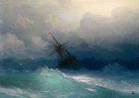 Aivazovsky Ivan Konstantinovich Schiff Bei Schwerer Siehe Schiff auf schwerer See