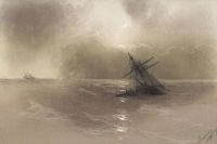 Aivazovsky Ivan Konstantinovich Ship At High Sea 1888 canvas print