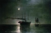 Aivazovsky Ivan Konstantinovich Schiffe in der Stille der Nacht 1888