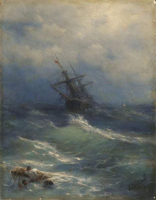 Aivazovsky Ivan Konstantinovich Stormy Seas S.d. canvas print