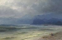 Aivazovsky Ivan Konstantinovich The Coast Of Koktebel Crimea 1889 canvas print