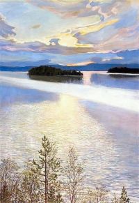 Akseli Gallen-kallela Lake View 1901 cuadro de lienzo