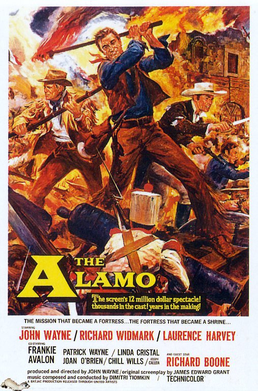 Tableaux sur toile, reproduction de Alamo 1960 Movie Poster