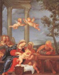 Albani Francesco Sacra Famiglia Die Heilige Familie