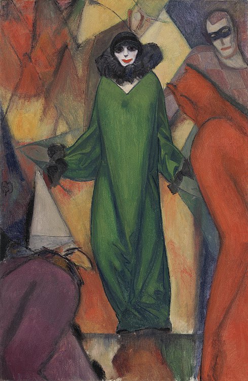 Tableaux sur toile, Albert Bloch Das Gr Ne Gewand 1913의 복제