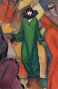 Albert Bloch The Green Domino 1913 canvas print