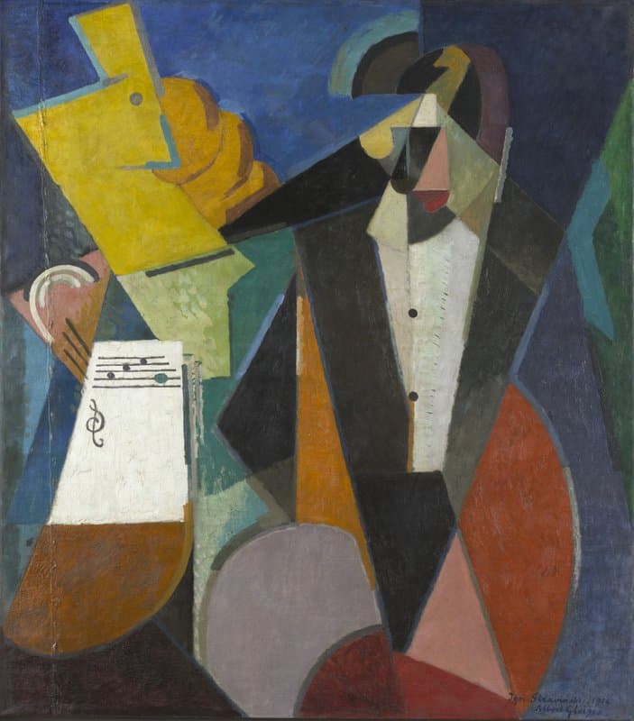 Tableaux sur toile, reproducción de Albert Gleizes Retrato de Igor Stravinsky 1914