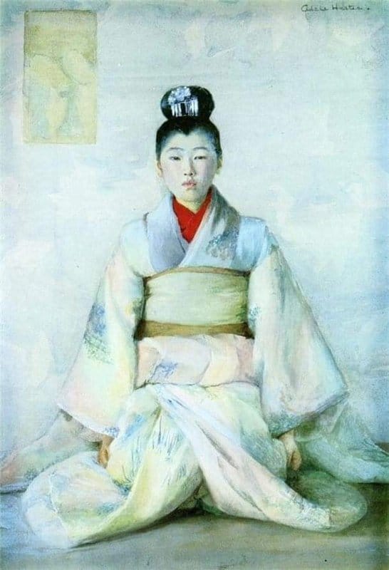 Tableaux sur toile, reproducción de Albert Herter El Kimono 1893