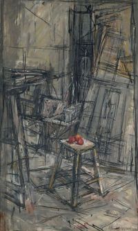 워크샵 1950 년의 Alberto Giacometti 사과