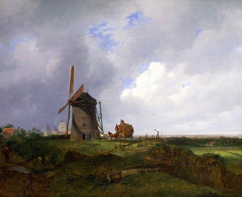 Tableaux sur toile, 1822년 여름 Gildehaus의 Albertus Brondgeest 풍경 재생산