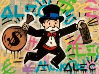 Alec Monoploly Monopoly Money canvas print