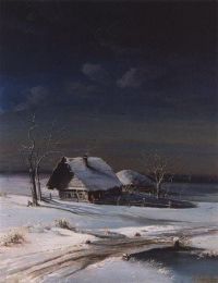 Cuadro Aleksey Savrasov Paisaje invernal 1871