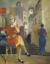 Alexander Deineka Paris. In The Cafe 1935 canvas print
