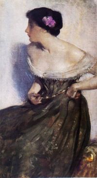 Alexander John White Portrait Of A Lady Ca. 1900 canvas print