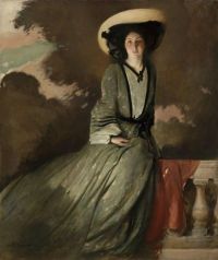 Alexander John White Portrait Of Mrs. John White Alexander 1902 canvas print