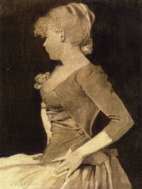 الكسندر جون الأبيض صورة ظلية لفتاة sd