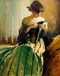 Alexander John White Study In Black And Green 1906 canvas print