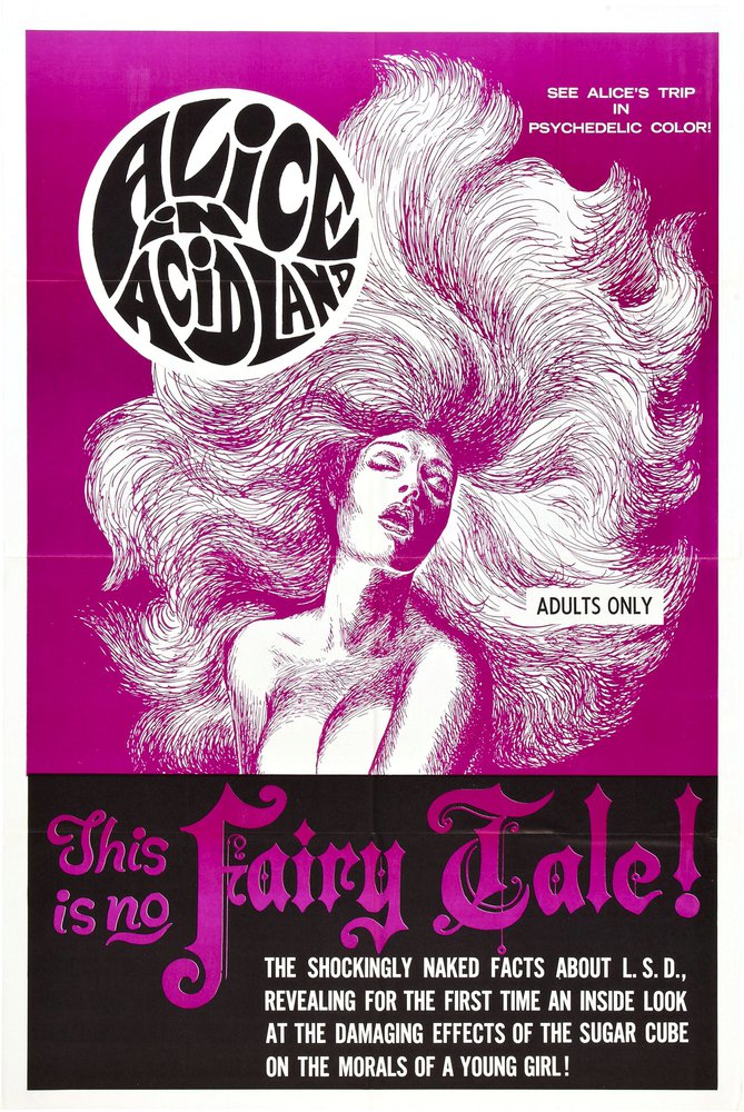 Tableaux sur toile, riproduzione di Alice In Acidland 01 Movie Poster