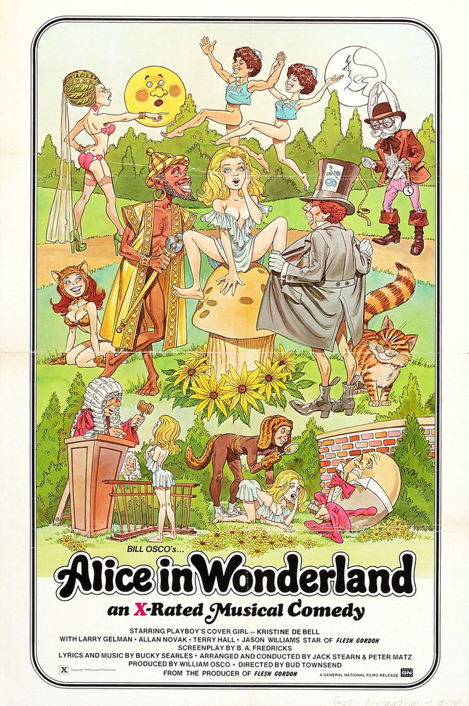 Tableaux sur toile, riproduzione di Alice nel paese delle meraviglie 01 poster del film