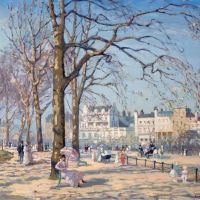 Alice Maud Fanner Primavera en Hyde Park Hacia 1910