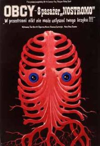Alien Polish Movie Poster canvas print