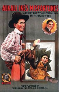 Alkali Ikes Misfortunes 1913 1a4 Filmplakat auf Leinwand