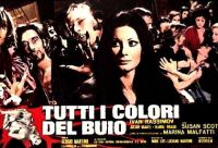 Alle Farben des dunklen italienischen Filmplakats