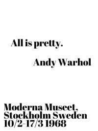 All Is Pretty By Andy Warhol