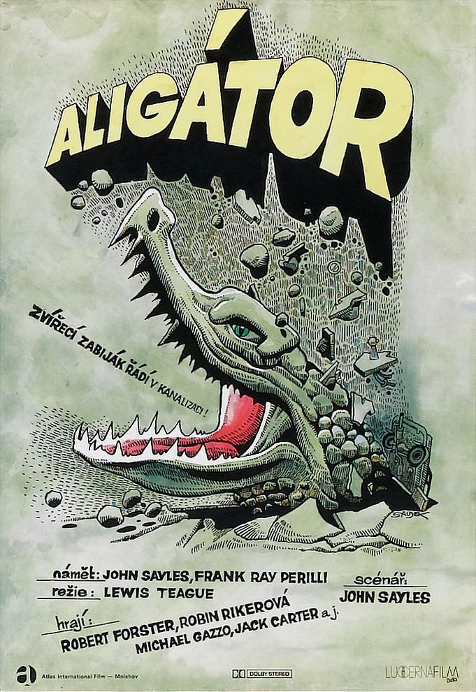 Tableaux sur toile, reproduction de Alligator 02 Movie Poster