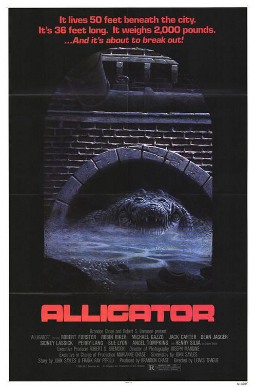 Tableaux sur toile, reproduction de Alligator Movie Poster