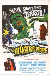 Alligator People 01 Filmplakat auf Leinwand
