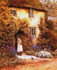 Allingham Helen A Cottage Door S.d